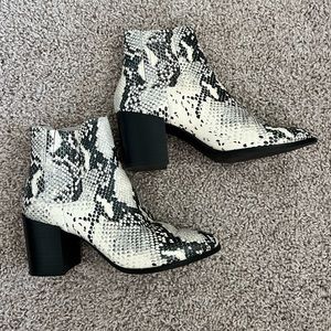 Steve Madden snakeskin bootie